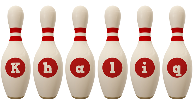 Khaliq bowling-pin logo