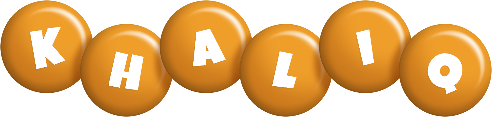 Khaliq candy-orange logo