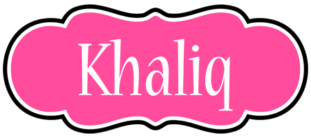 Khaliq invitation logo