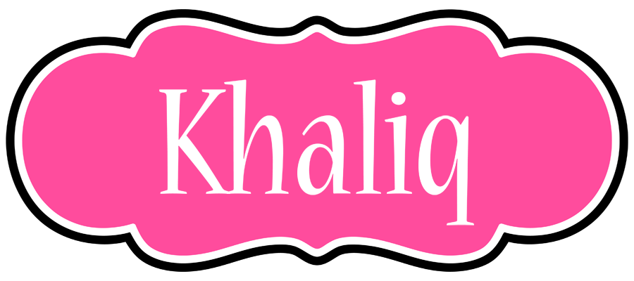Khaliq invitation logo