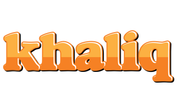 Khaliq orange logo