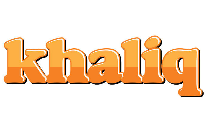 Khaliq orange logo