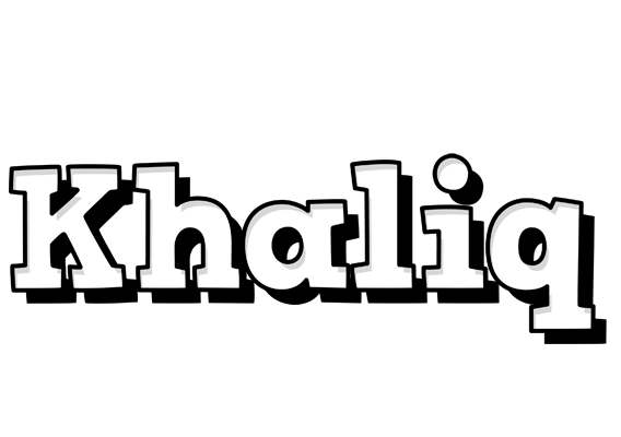 Khaliq snowing logo