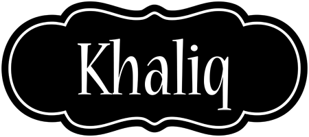 Khaliq welcome logo