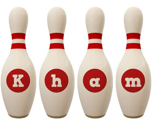 Kham bowling-pin logo