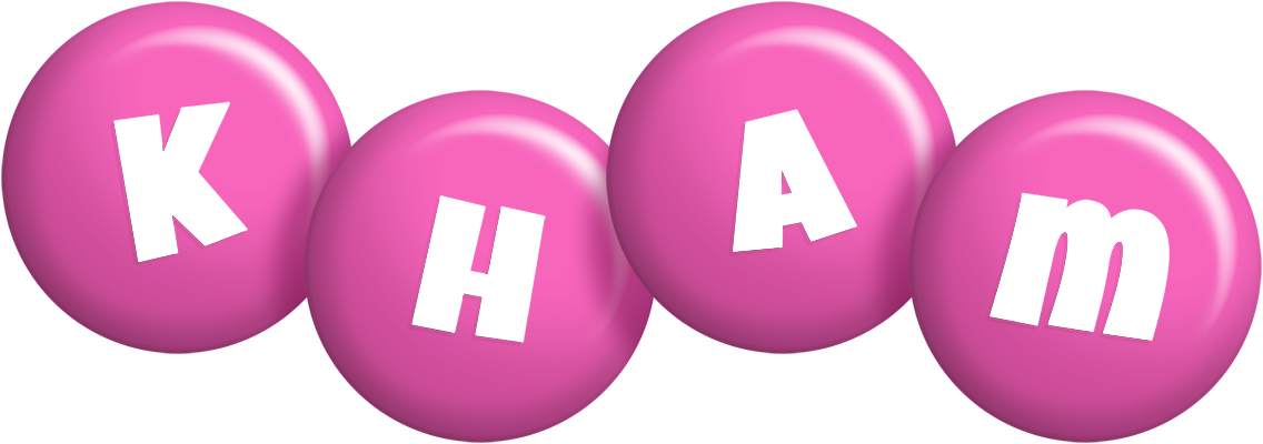 Kham candy-pink logo