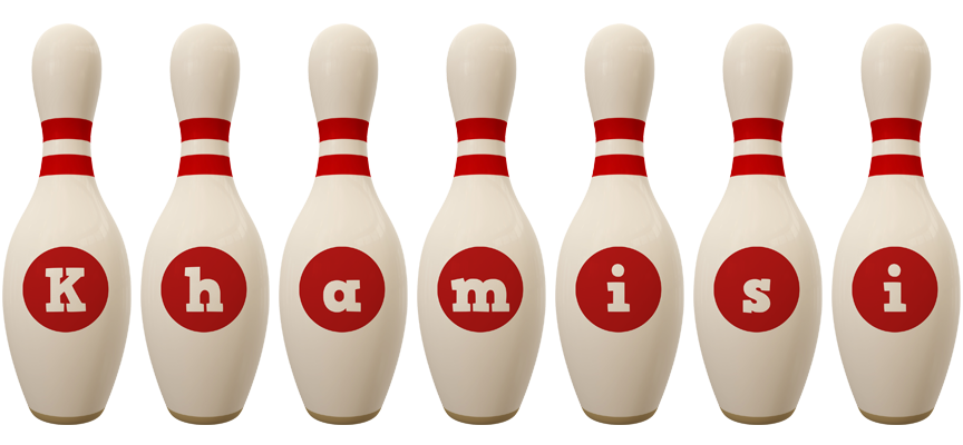 Khamisi bowling-pin logo