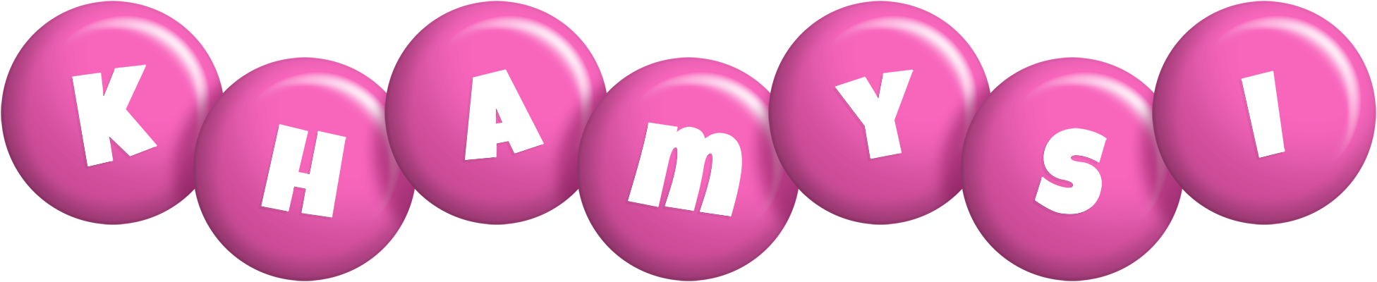 Khamysi candy-pink logo