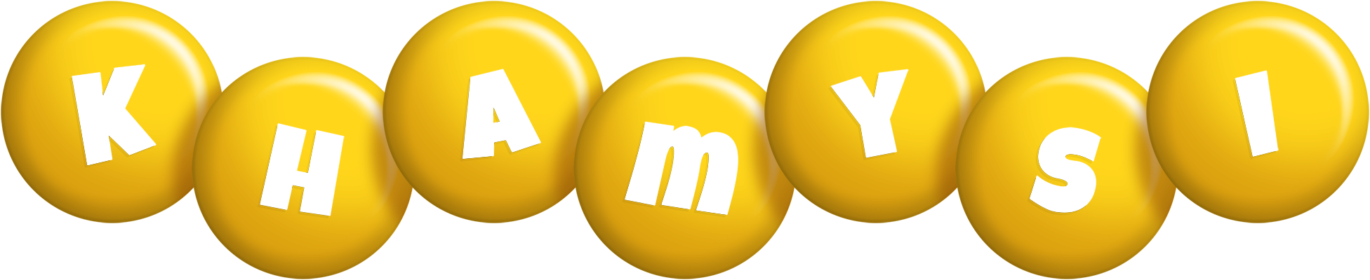 Khamysi candy-yellow logo