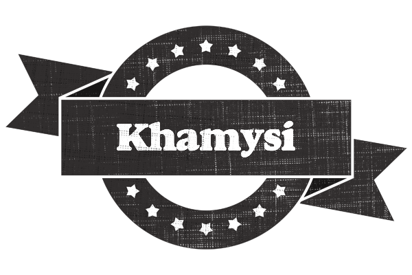 Khamysi grunge logo