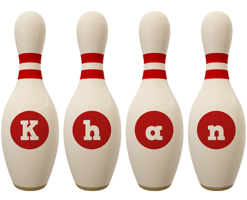 Khan bowling-pin logo