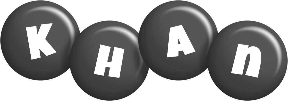 Khan candy-black logo