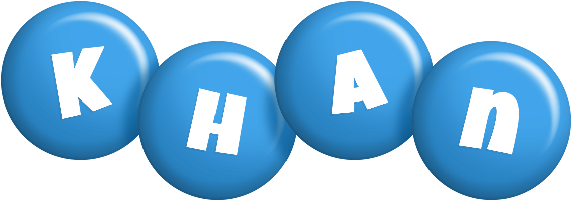 Khan candy-blue logo
