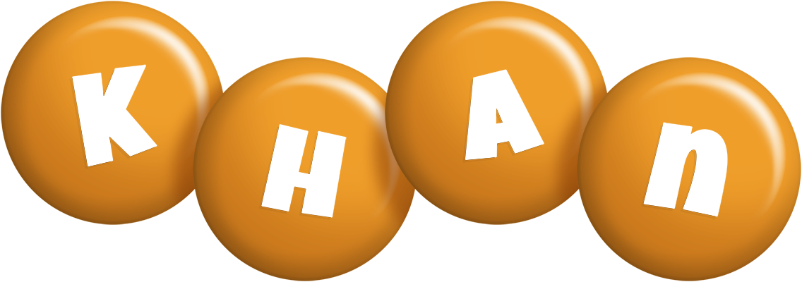 Khan candy-orange logo