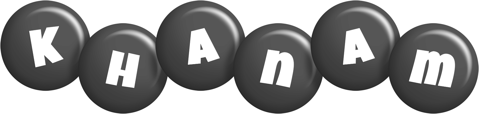 Khanam candy-black logo