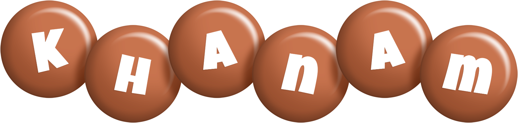 Khanam candy-brown logo