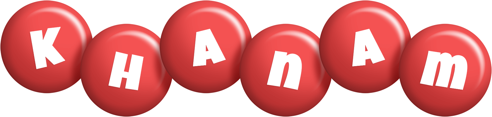 Khanam candy-red logo