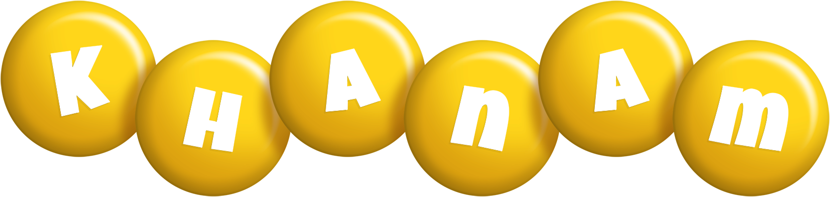 Khanam candy-yellow logo