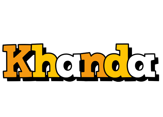 Khanda cartoon logo