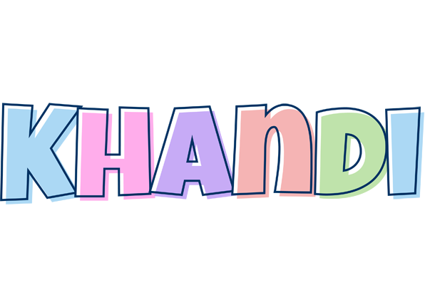 Khandi pastel logo