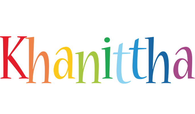 Khanittha birthday logo