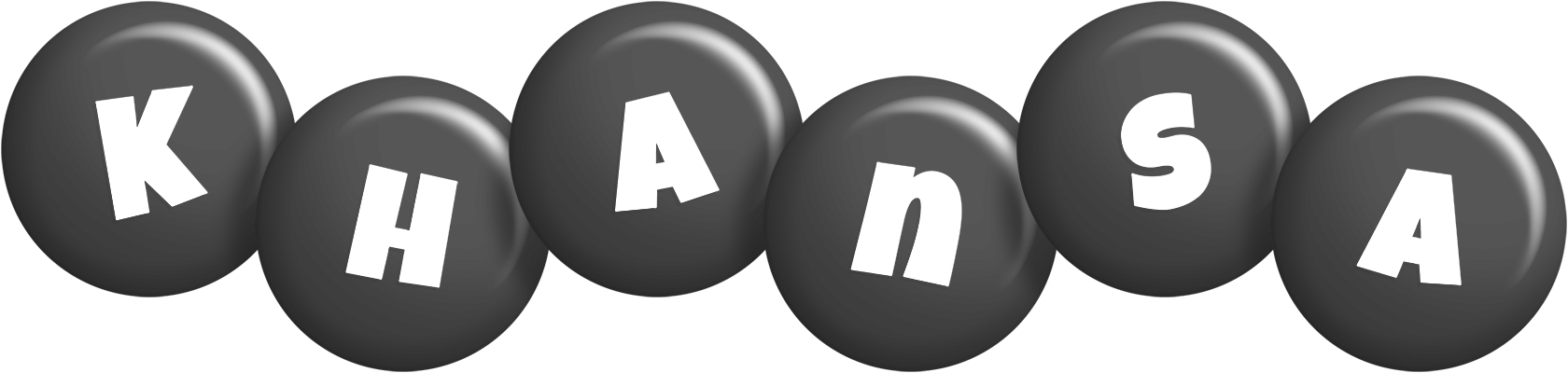 Khansa candy-black logo