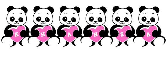Khansa love-panda logo