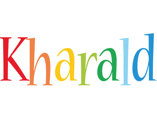 Kharald birthday logo