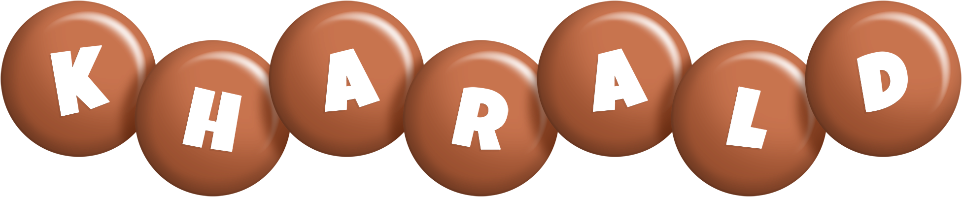 Kharald candy-brown logo