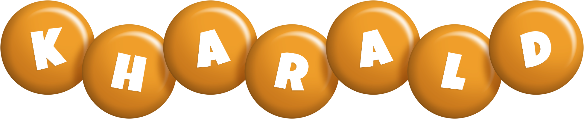 Kharald candy-orange logo