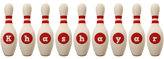 Khashayar bowling-pin logo