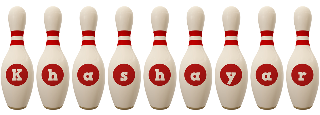 Khashayar bowling-pin logo