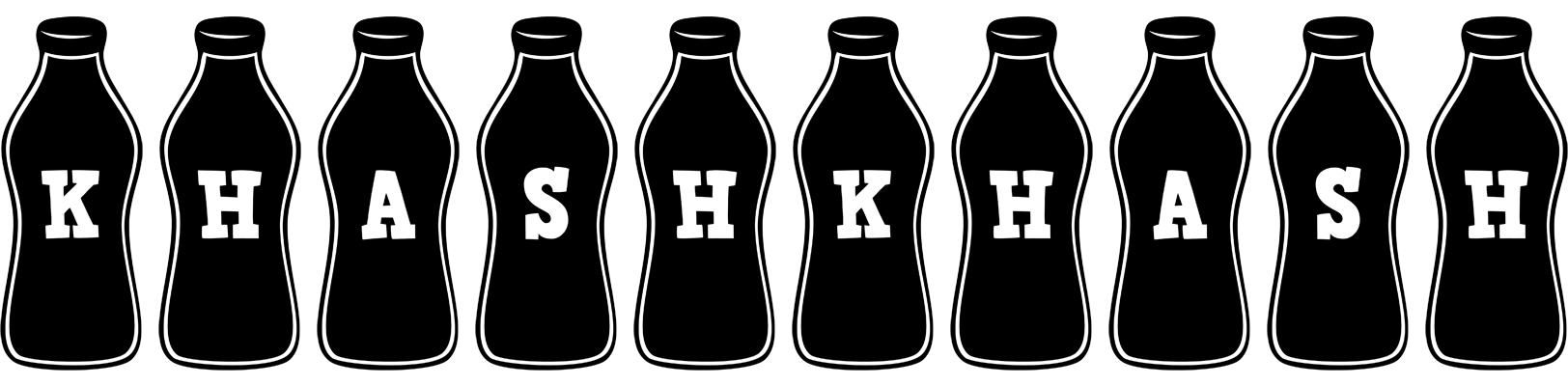 Khashkhash bottle logo