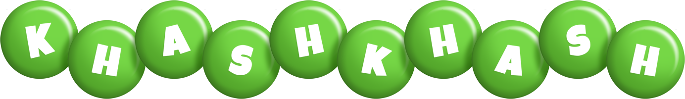 Khashkhash candy-green logo