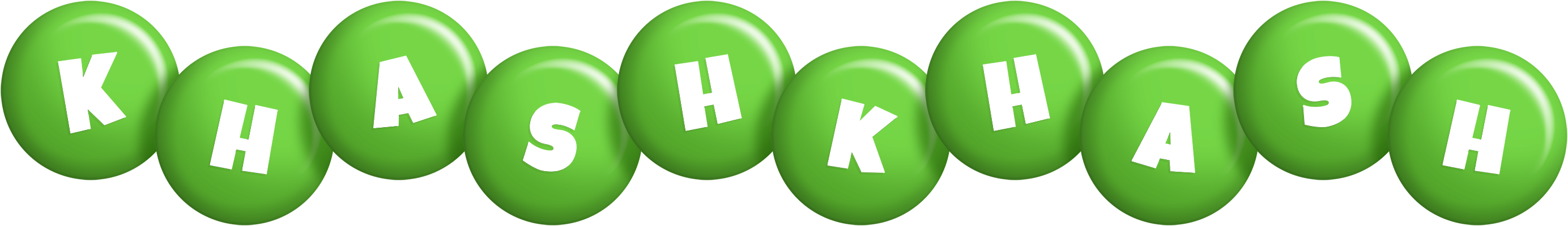 Khashkhash candy-green logo