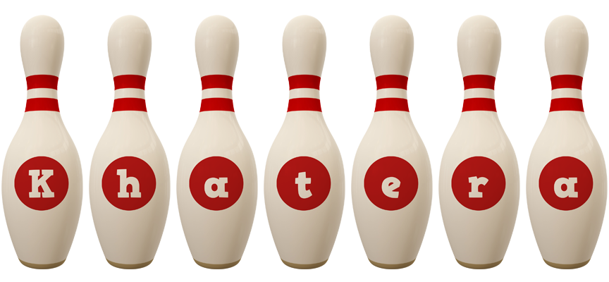 Khatera bowling-pin logo