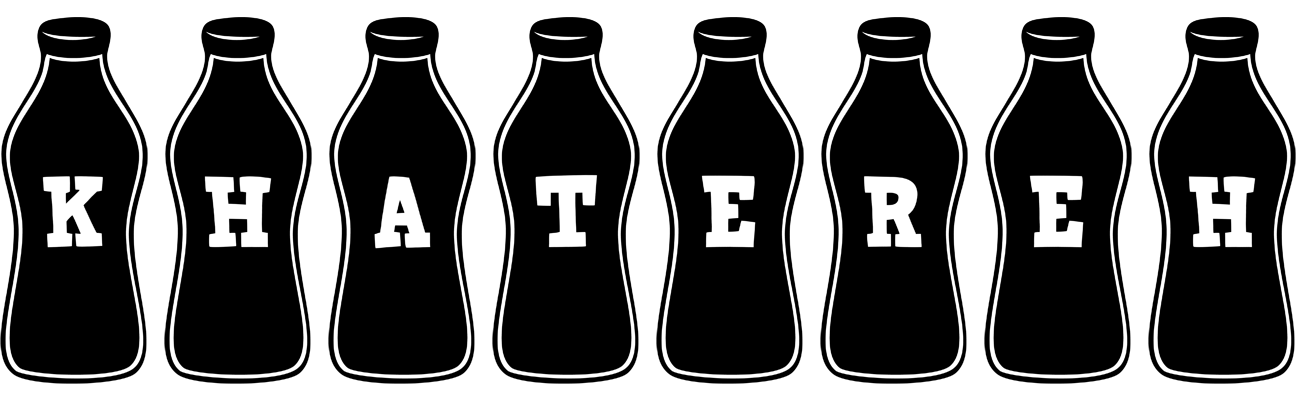 Khatereh bottle logo