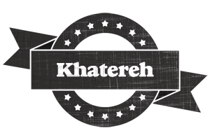 Khatereh grunge logo