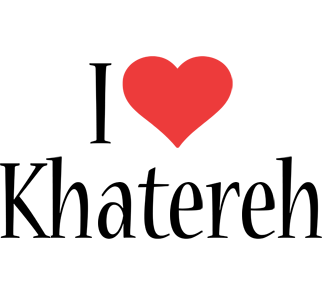 Khatereh i-love logo
