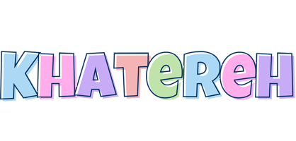 Khatereh pastel logo