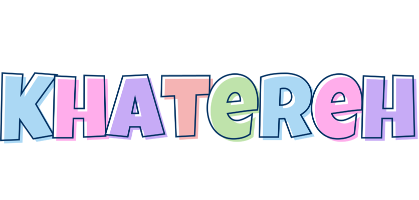 Khatereh pastel logo