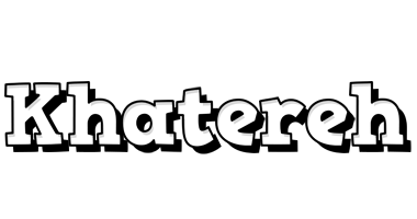 Khatereh snowing logo