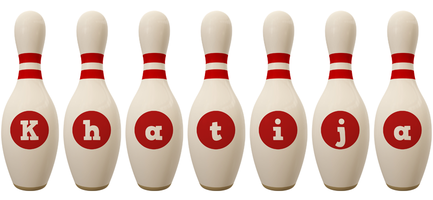 Khatija bowling-pin logo