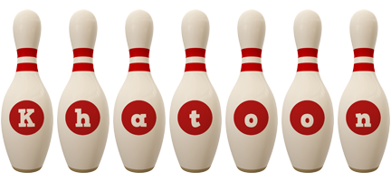 Khatoon bowling-pin logo