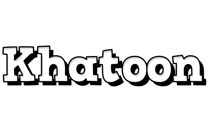 Khatoon snowing logo