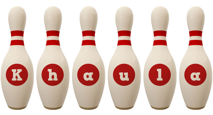 Khaula bowling-pin logo