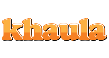 Khaula orange logo