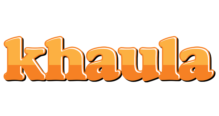 Khaula orange logo