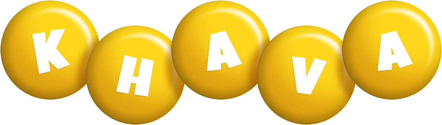 Khava candy-yellow logo