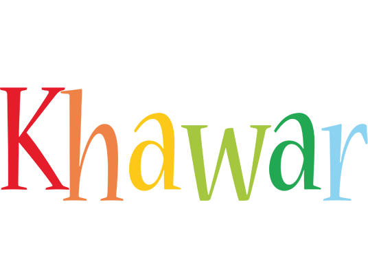 Khawar birthday logo